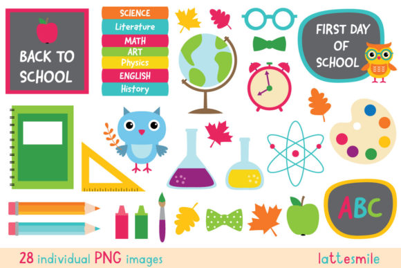 Back to School Clipart Set for Creative Projects