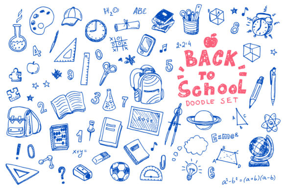 Back to School Doodle Vector Set for Creative Projects