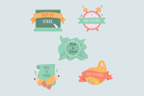 Back to School Hand Drawn Badges: Versatile Vector Art for Educational and Creative Projects