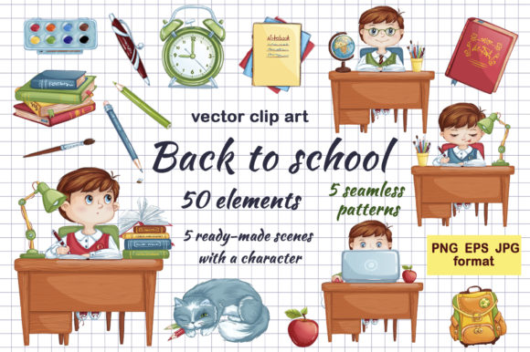 Back to School Vector Elements: A Versatile Design Kit for Creatives and Educators