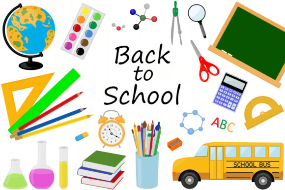 Back to School Vector Illustration Set