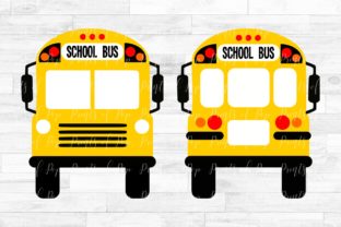 School Bus Front and Back: A Versatile Digital Asset for Creators and Educators
