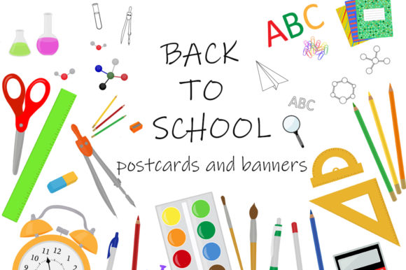 Set Back to School Postcards and Banners for Thoughtful Seasonal Designs