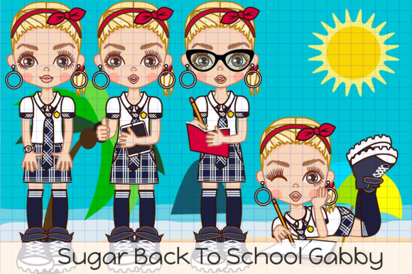 Sugar Back to School Gabby Digital Pack Overview