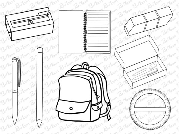 Versatile Back to School Clip Art Collection for Creators and Educators